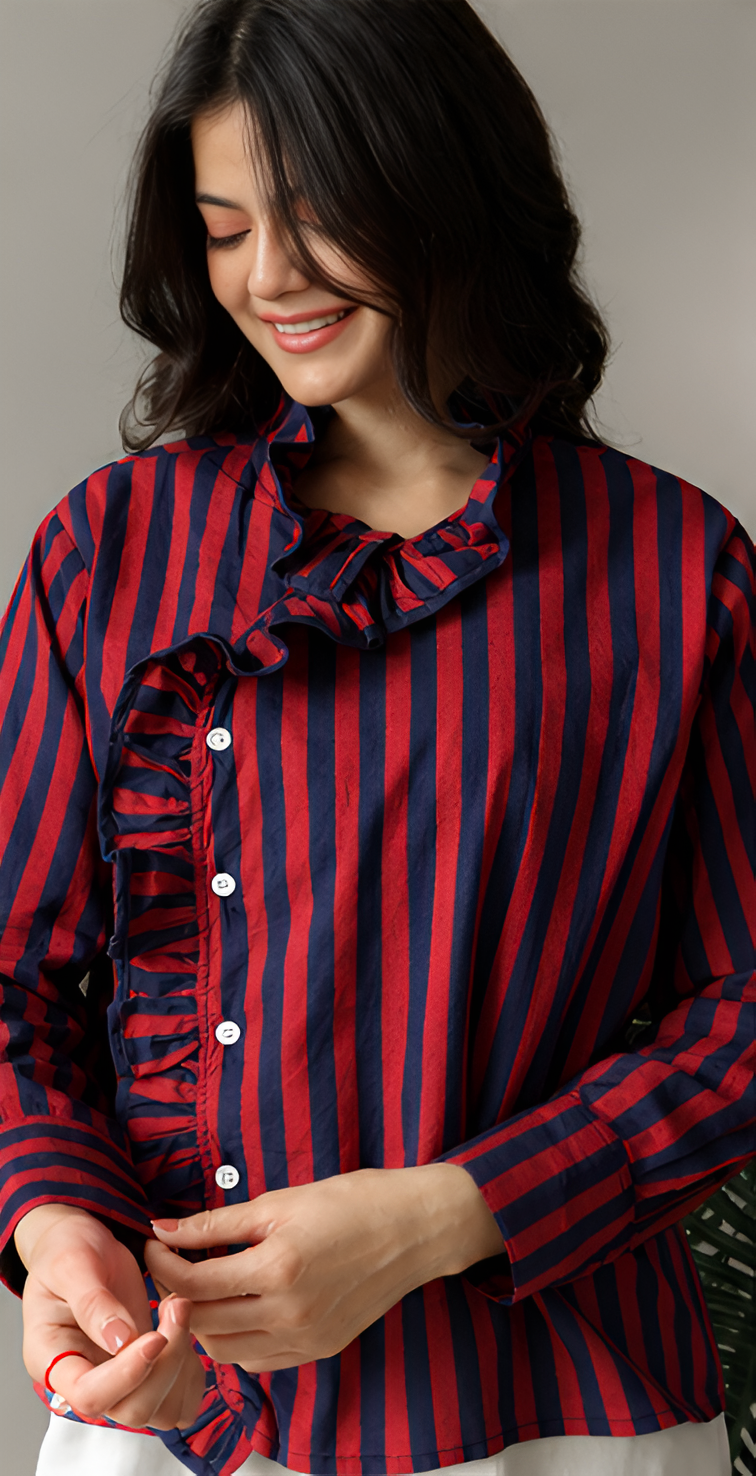 Ruby Ink Stripe Shirt