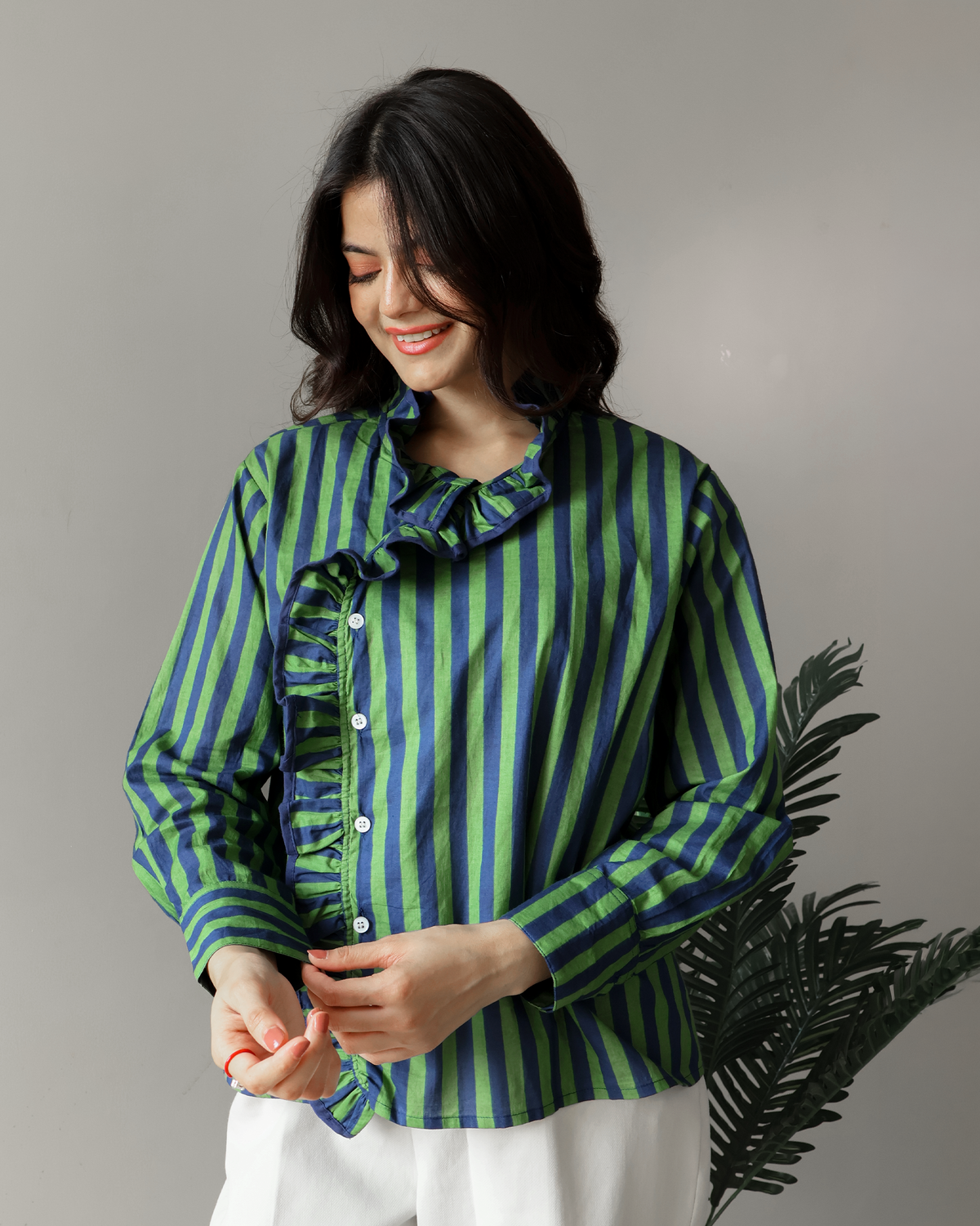 Emerald Ink Stripe Shirt