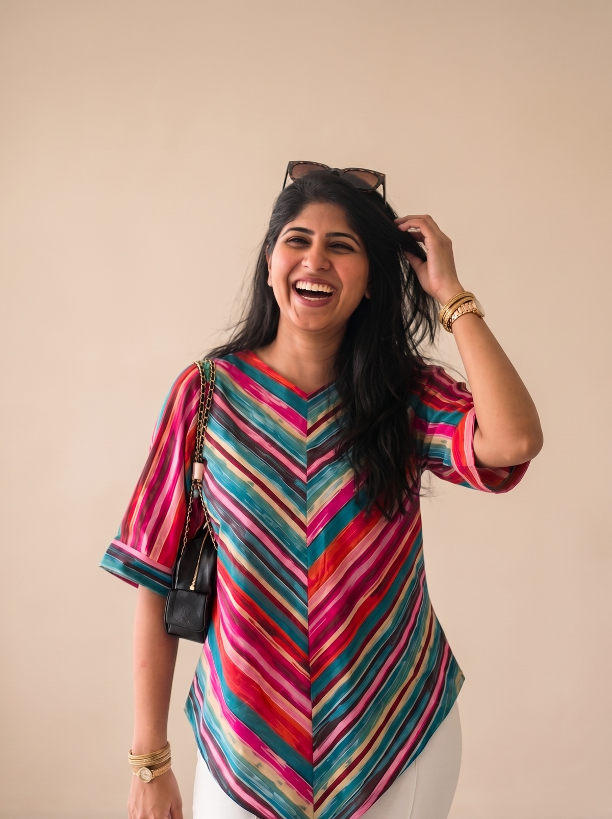 Rainbow Chevron Top