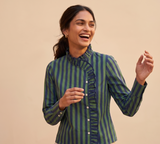 Emerald Ink Stripe Shirt
