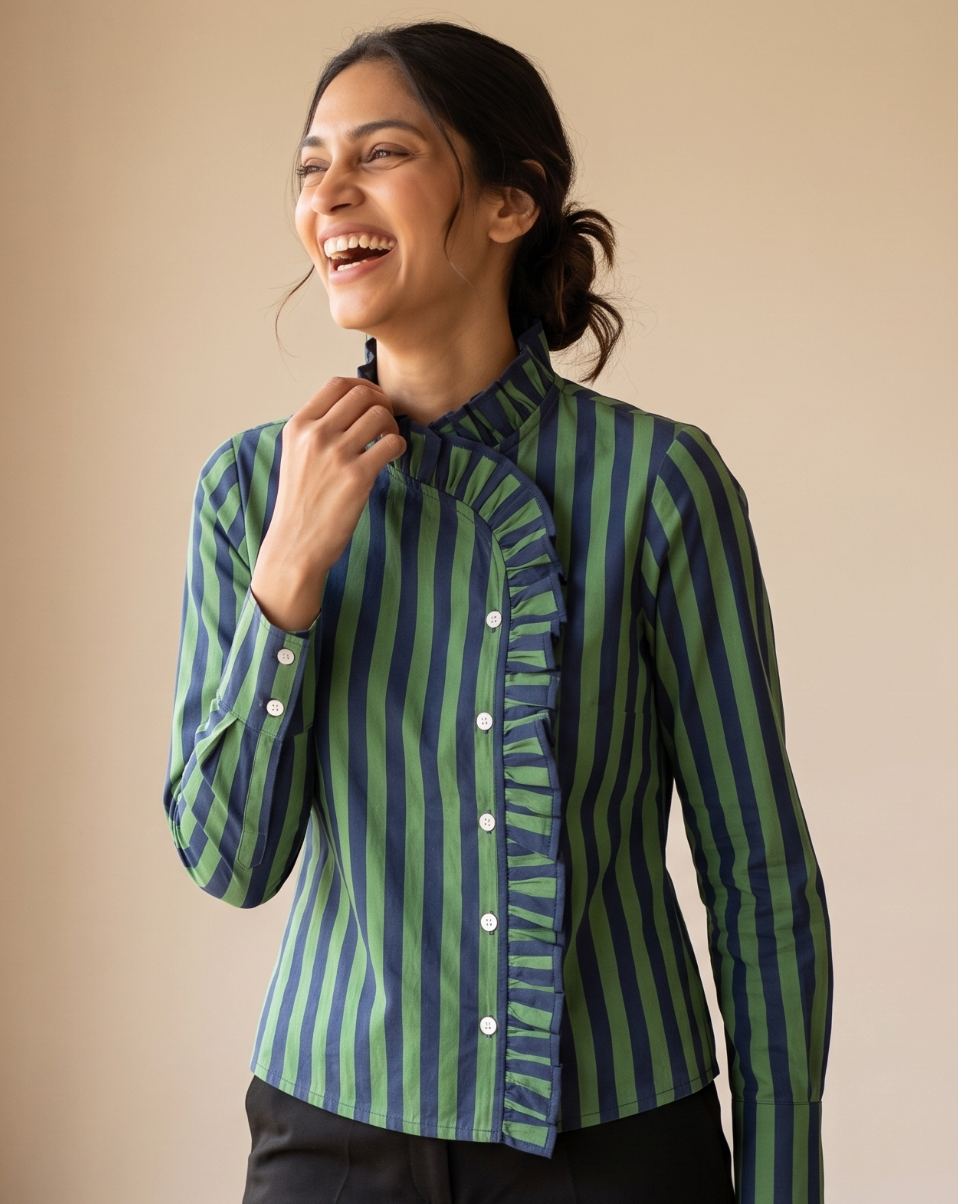 Emerald Ink Stripe Shirt