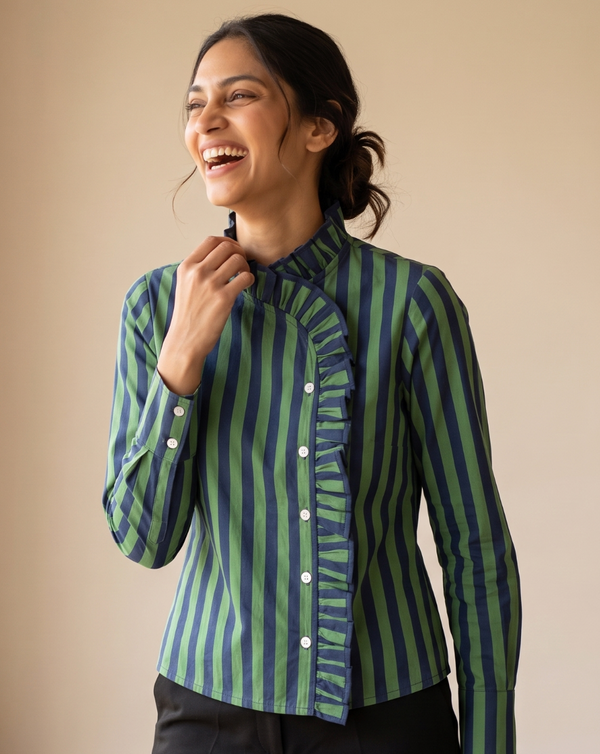Emerald Ink Stripe Shirt